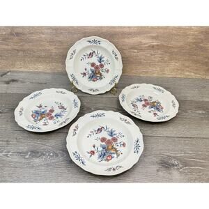 Wedgwood WILLIAMSBURG POTPOURRI Salad Plates 8 1/4”~Set Of 4